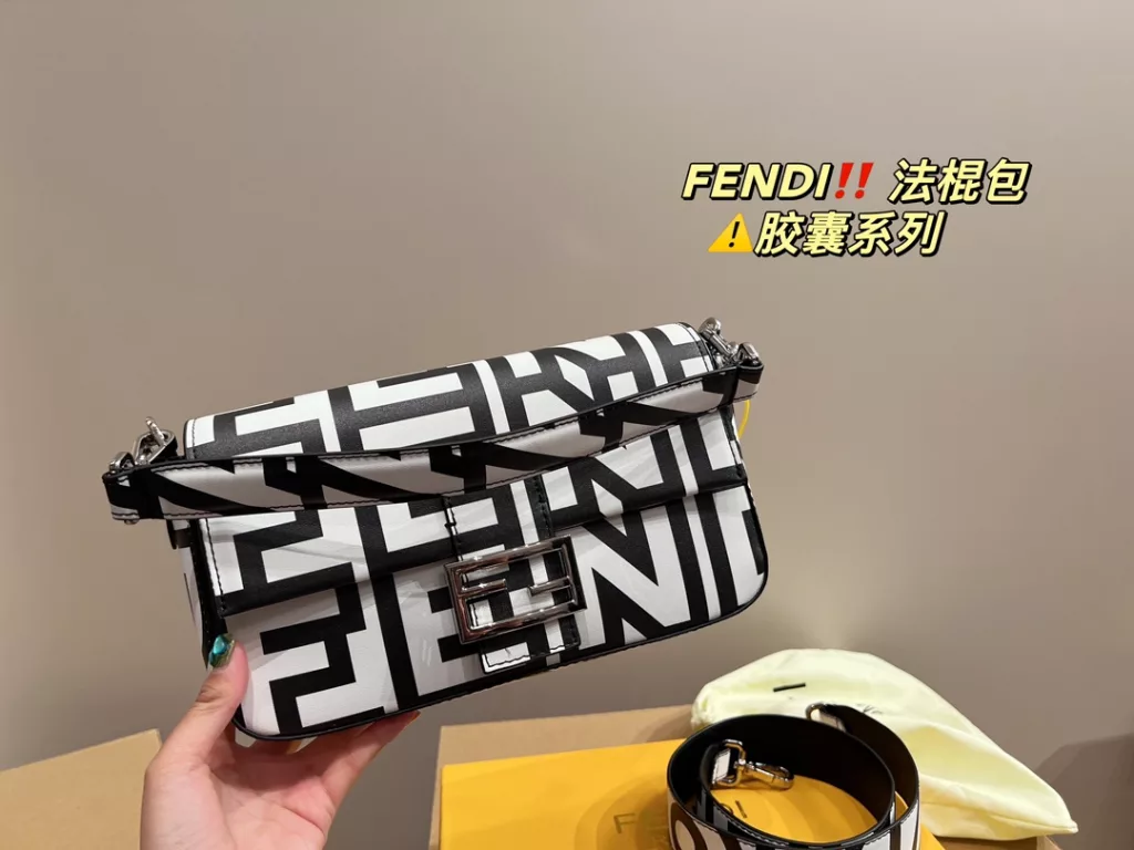 Size 26.15<br>Fendi baguette bag<br>⚠️ capsule collection<br>Forever a versatile piece<br>The upper body is absolutely beautiful This texture<br>Fairies deserve to have