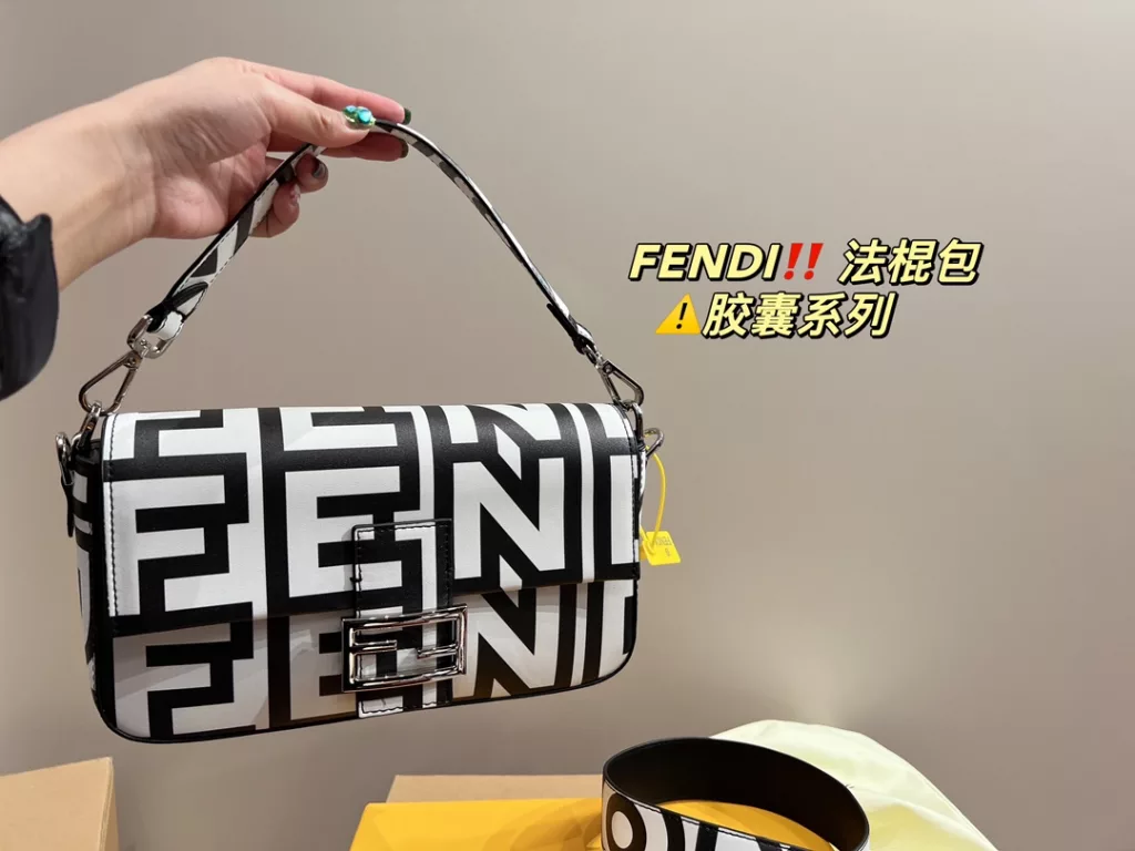 Size 26.15<br>Fendi baguette bag<br>⚠️ capsule collection<br>Forever a versatile piece<br>The upper body is absolutely beautiful This texture<br>Fairies deserve to have