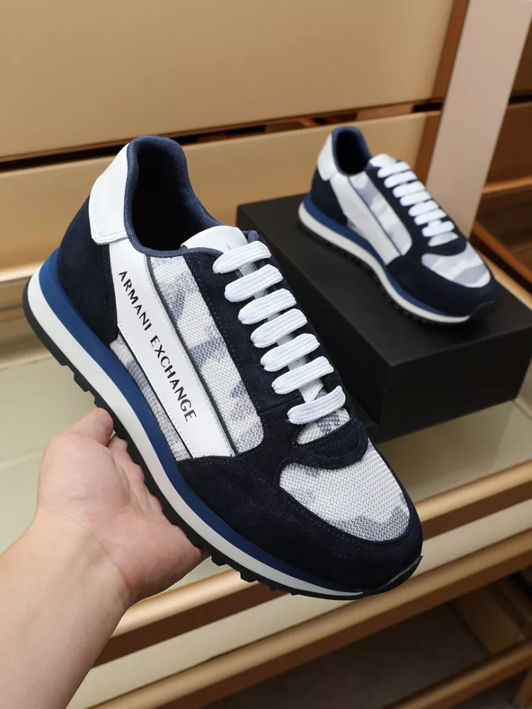 Armani] new men's fashion casual shoes 🇨🇳 original single quality, high-end boutique 💯 details exquisite exquisite, using Italian cowhide with breathable mesh ➕ luxury sheepskin cushion foot 🌶 🌶 rubber wear-resistant non-slip outsole, comfortable to wear 🎋 craft refined, fine workmanship, worth having 🍉 yardage: 38-44