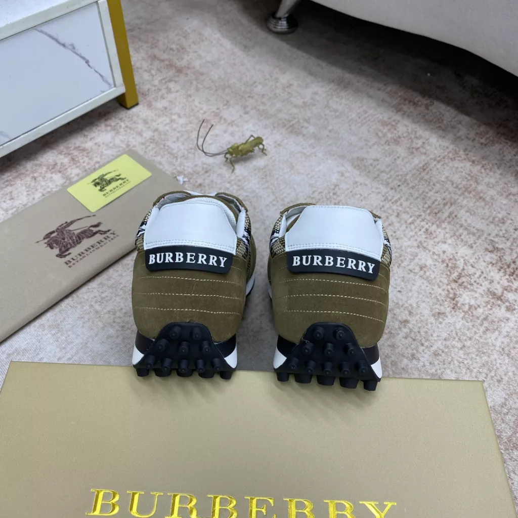 (BURBERRY - Burberry) classic models ✔️ top original single purchase goods! High-end men's 👔 casual - knitted shoes ! Original single boutique ~ simple fashion British model ~ the original imported counter guest supply plaid fabric ➕ imported cowhide lining cushioned foot, rear end bump three-dimensional logo decoration, the original rubber sole!<br>Size: 38 -44 (45 custom) X8