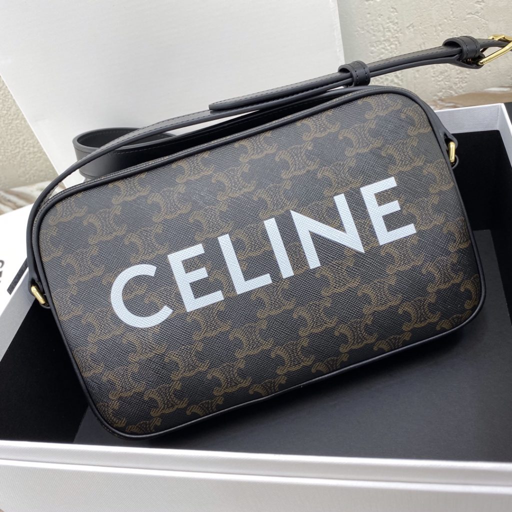 Celine Celine Medium CELINE PRINTED TRIOMPHE leatherette messenger bag