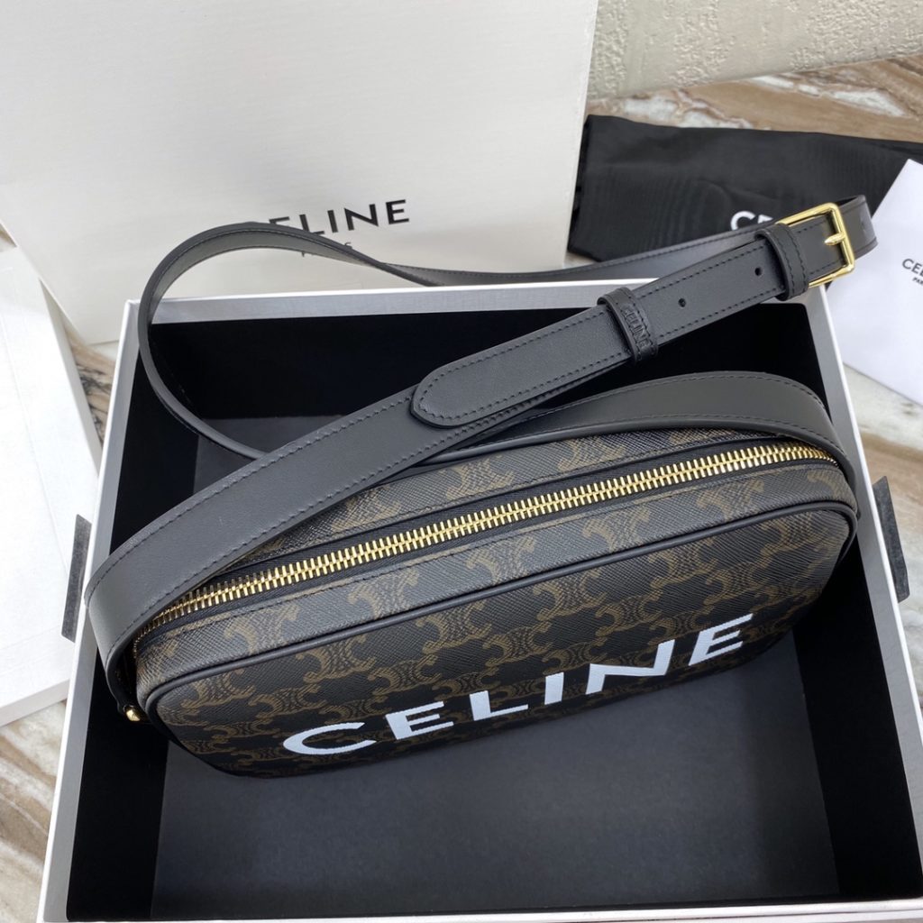 Celine Celine Medium CELINE PRINTED TRIOMPHE leatherette messenger bag