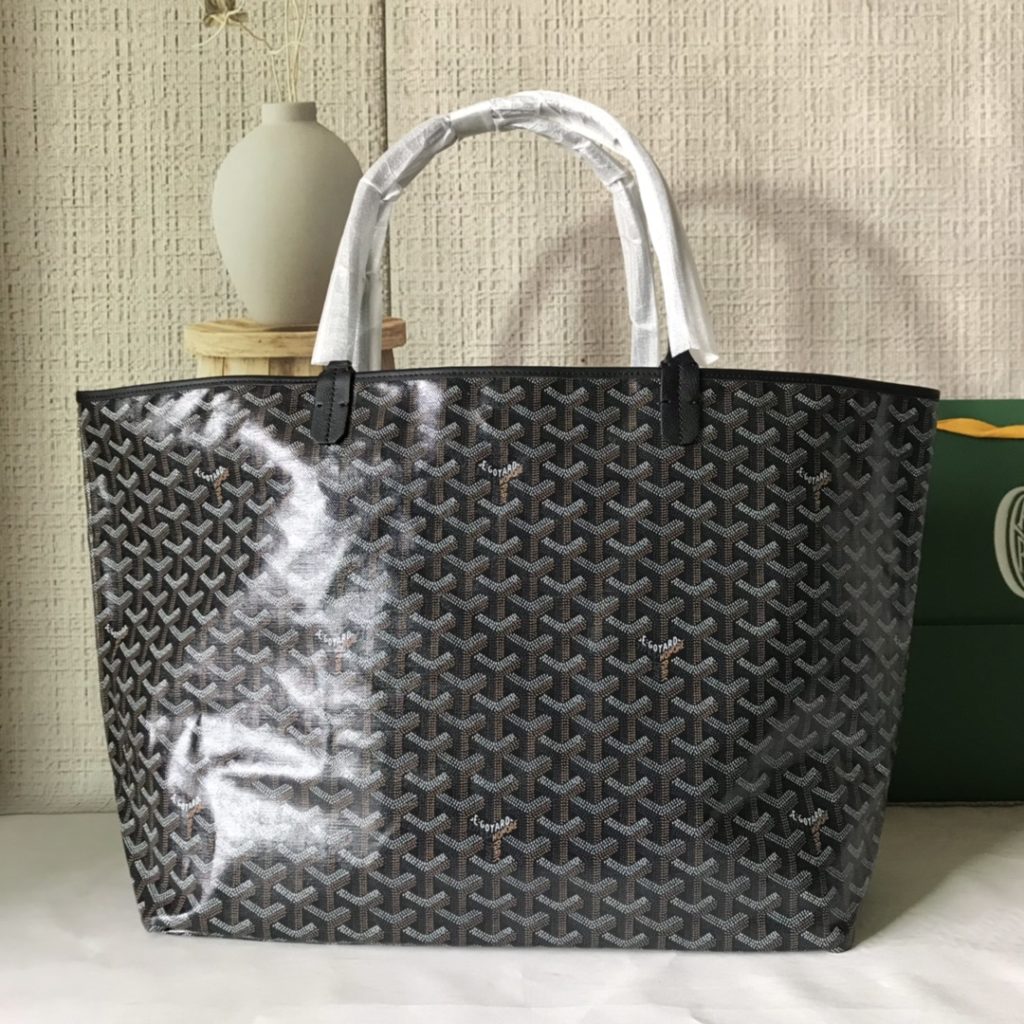 Goyard Goya (top original quality) single-sided shopping bag size size customized Y graffiti material with leather lightweight wear-resistant material double-sided wrist imported top layer cow leather sewing machine line using imported sewing machine, top quality, can be customized blank version