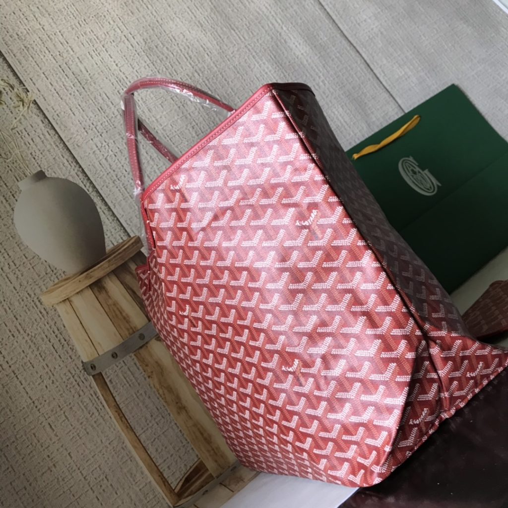 Goyard Goya (top original quality) single-sided shopping bag size size customized Y graffiti material with leather lightweight wear-resistant material double-sided wrist imported top layer cow leather sewing machine line using imported sewing machine, top quality, can be customized blank version