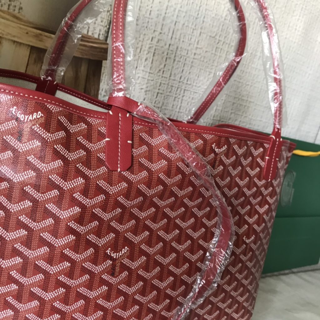 Goyard Goya (top original quality) single-sided shopping bag size size customized Y graffiti material with leather lightweight wear-resistant material double-sided wrist imported top layer cow leather sewing machine line using imported sewing machine, top quality, can be customized blank version