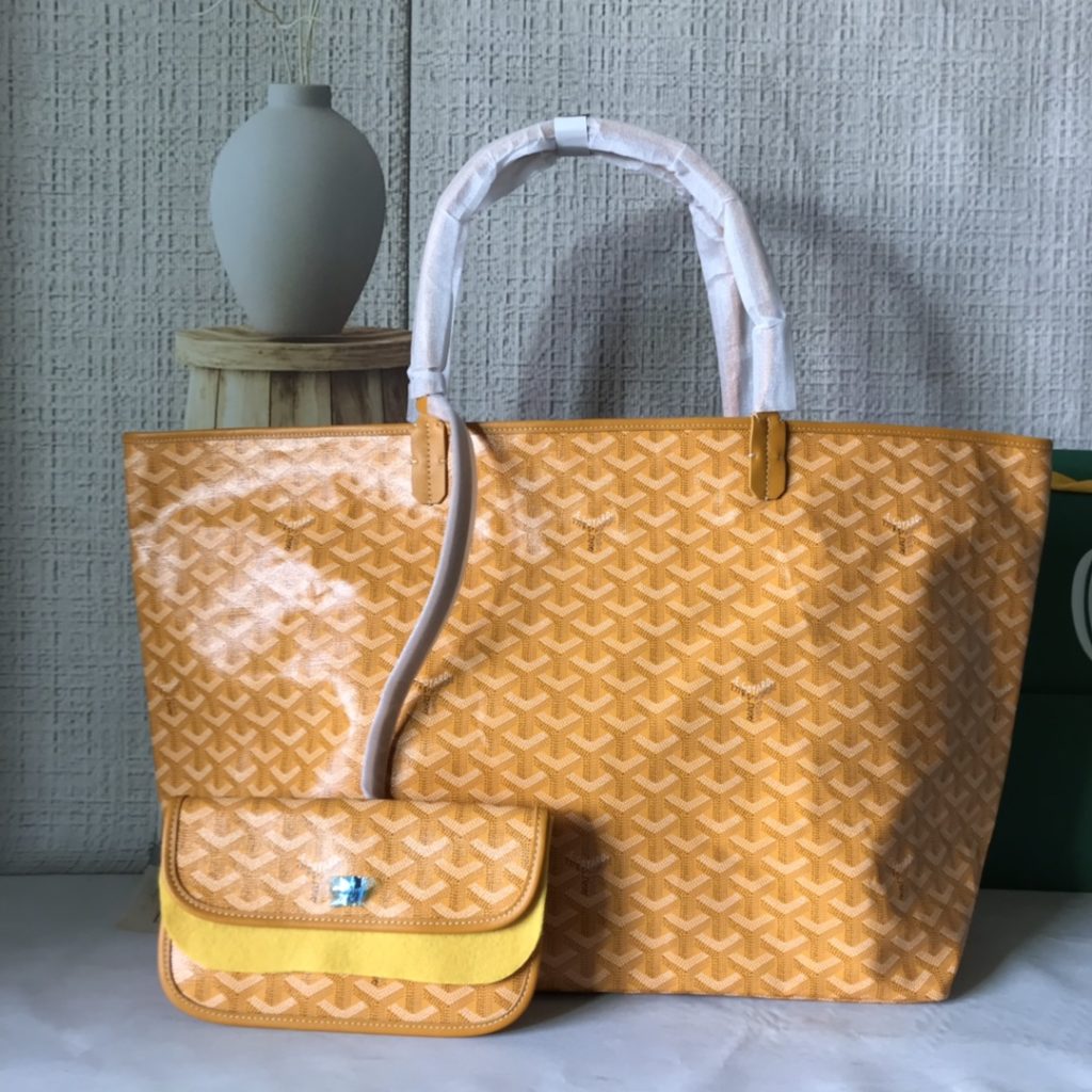 Goyard Goya (top original quality) single-sided shopping bag size size customized Y graffiti material with leather lightweight wear-resistant material double-sided wrist imported top layer cow leather sewing machine line using imported sewing machine, top quality, can be customized blank version