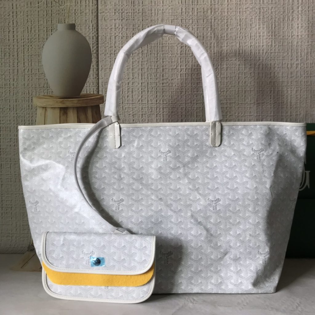 Goyard Goya (top original quality) single-sided shopping bag size size customized Y graffiti material with leather lightweight wear-resistant material double-sided wrist imported top layer cow leather sewing machine line using imported sewing machine, top quality, can be customized blank version