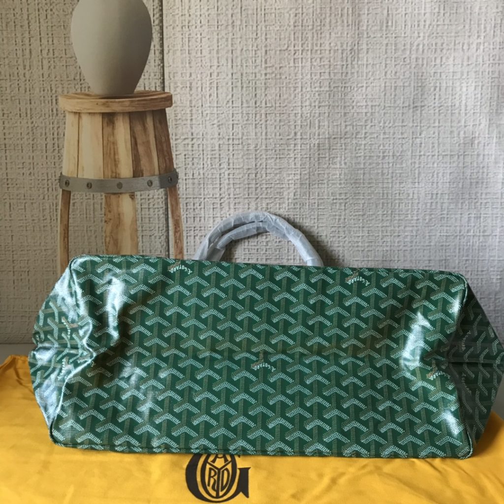 Goyard Goya (top original quality) single-sided shopping bag size size customized Y graffiti material with leather lightweight wear-resistant material double-sided wrist imported top layer cow leather sewing machine line using imported sewing machine, top quality, can be customized blank version