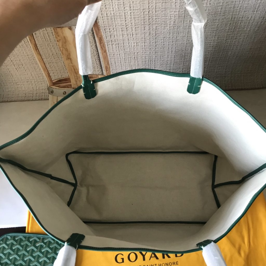 Goyard Goya (top original quality) single-sided shopping bag size size customized Y graffiti material with leather lightweight wear-resistant material double-sided wrist imported top layer cow leather sewing machine line using imported sewing machine, top quality, can be customized blank version