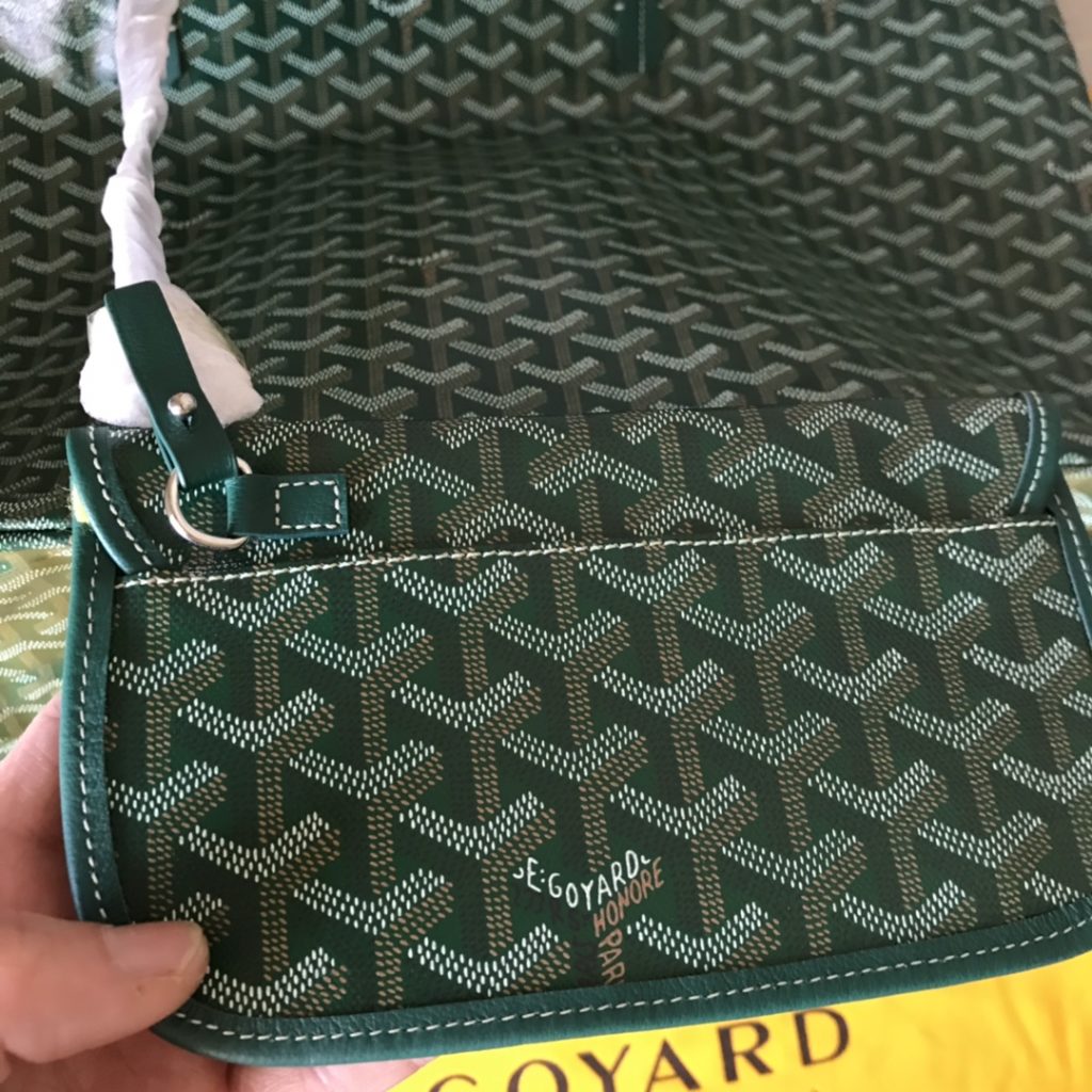 Goyard Goya (top original quality) single-sided shopping bag size size customized Y graffiti material with leather lightweight wear-resistant material double-sided wrist imported top layer cow leather sewing machine line using imported sewing machine, top quality, can be customized blank version