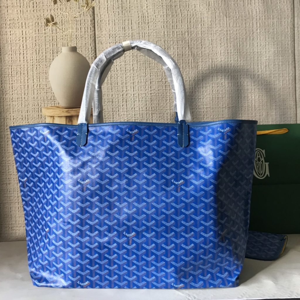 Goyard Goya (top original quality) single-sided shopping bag size size customized Y graffiti material with leather lightweight wear-resistant material double-sided wrist imported top layer cow leather sewing machine line using imported sewing machine, top quality, can be customized blank version