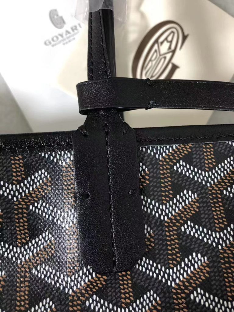 Goyard Goya (top original quality) single-sided shopping bag size size customized Y graffiti material with leather lightweight wear-resistant material double-sided wrist imported top layer cow leather sewing machine line using imported sewing machine, top quality, can be customized blank version