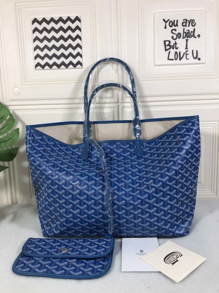 Goyard Goya (top original quality) single-sided shopping bag size size customized Y graffiti material with leather lightweight wear-resistant material double-sided wrist imported top layer cow leather sewing machine line using imported sewing machine, top quality, can be customized blank version