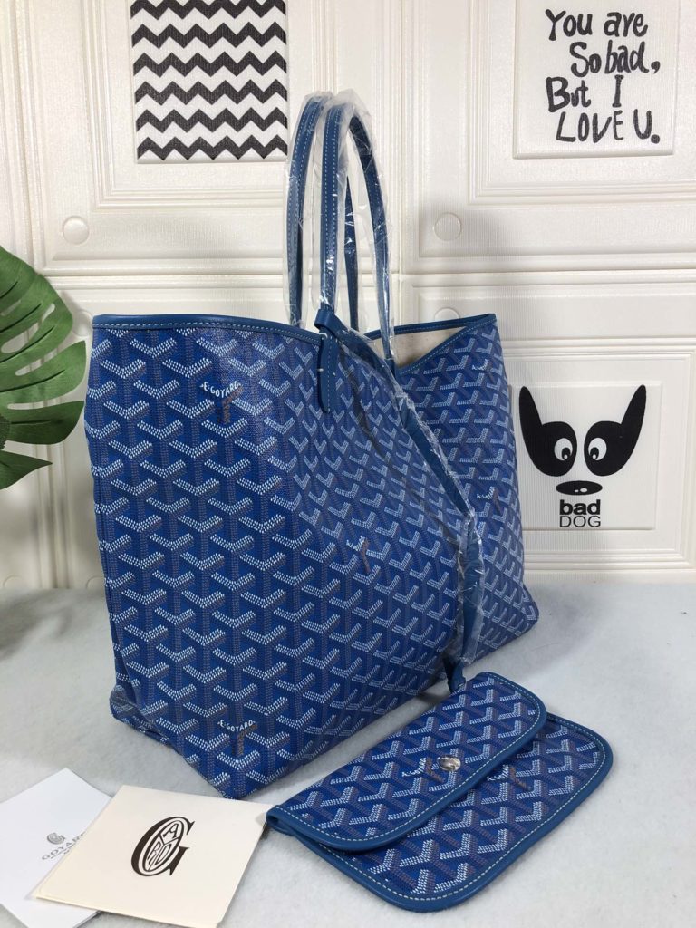 Goyard Goya (top original quality) single-sided shopping bag size size customized Y graffiti material with leather lightweight wear-resistant material double-sided wrist imported top layer cow leather sewing machine line using imported sewing machine, top quality, can be customized blank version