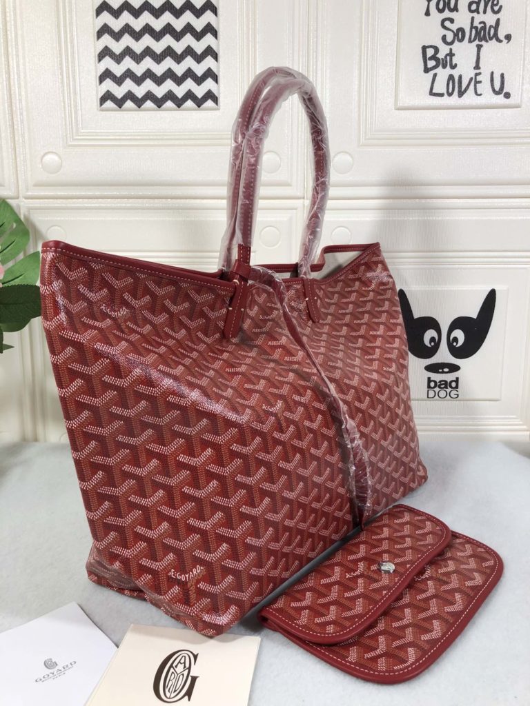 Goyard Goya (top original quality) single-sided shopping bag size size customized Y graffiti material with leather lightweight wear-resistant material double-sided wrist imported top layer cow leather sewing machine line using imported sewing machine, top quality, can be customized blank version