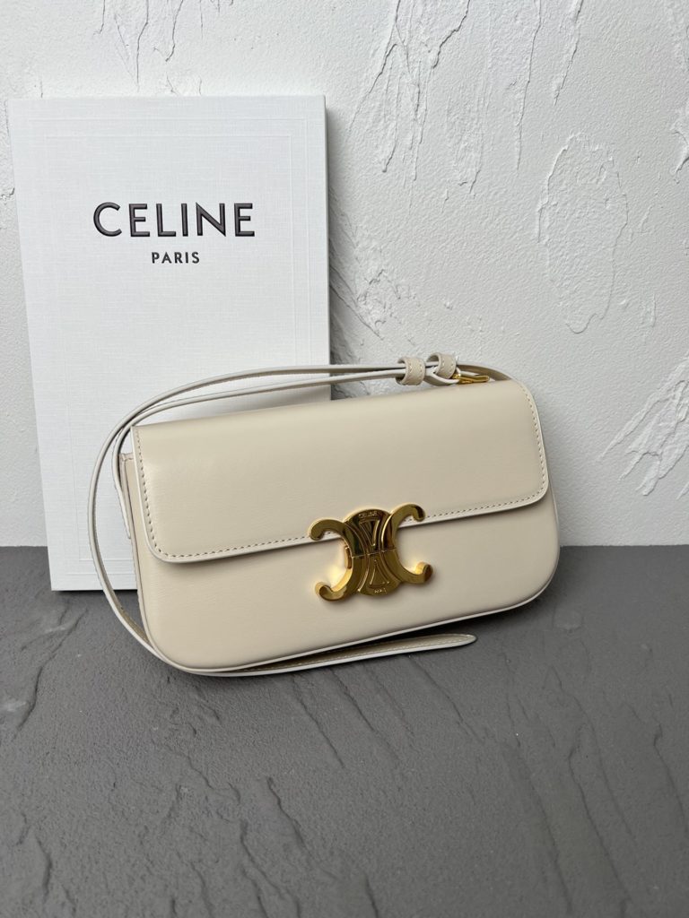 CELINE's new Triomphe triumphal arch underarm bag