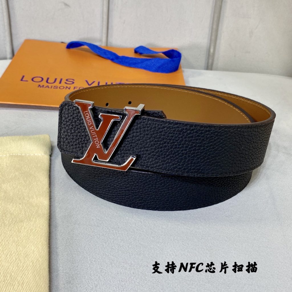 Donkey new width 40mm original single new import original Togo lychee grain surface calfskin with color bottom latest version of the synchronized buckle double-sided available design versatile