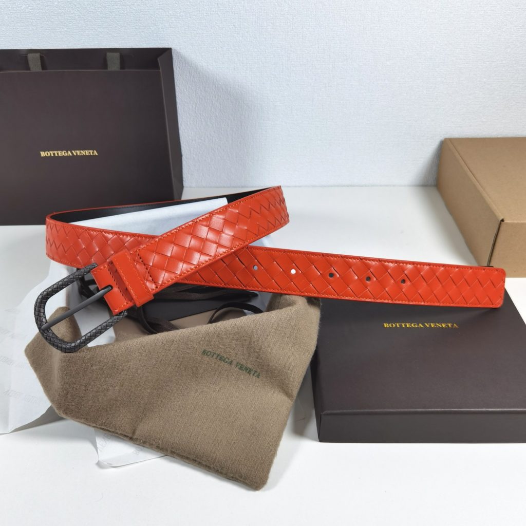 Bottega Veneta 35mm, orange Classic business casual premium belt Low-key luxury Exquisite handcrafted.