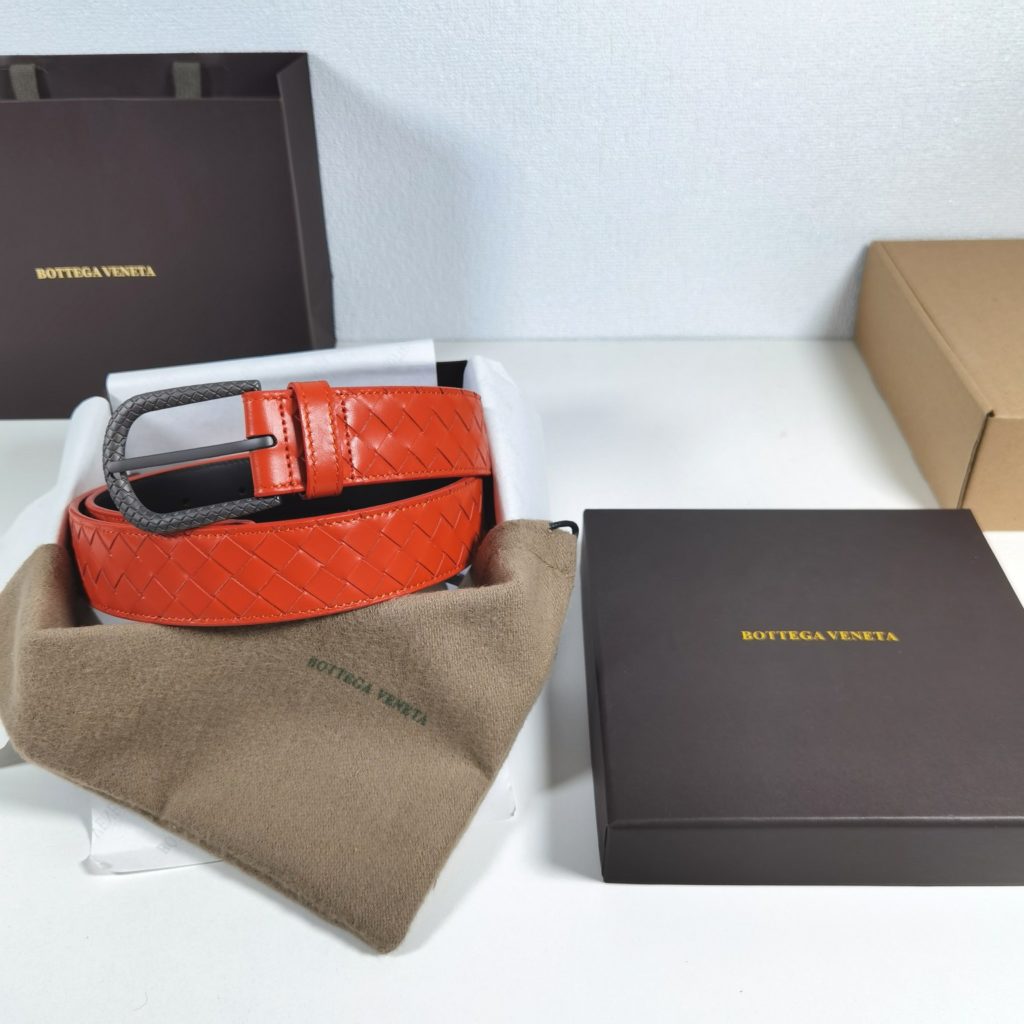 Bottega Veneta 35mm, orange Classic business casual premium belt Low-key luxury Exquisite handcrafted.