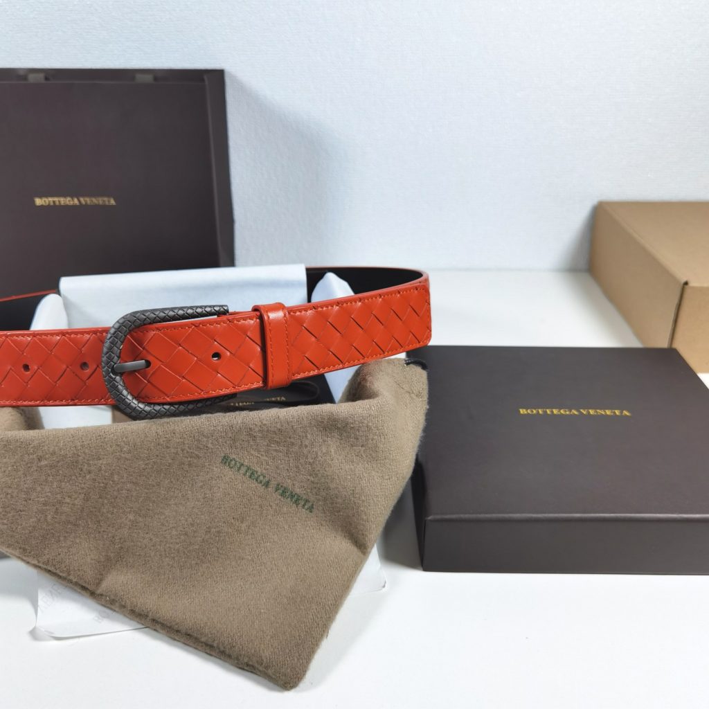 Bottega Veneta 35mm, orange Classic business casual premium belt Low-key luxury Exquisite handcrafted.