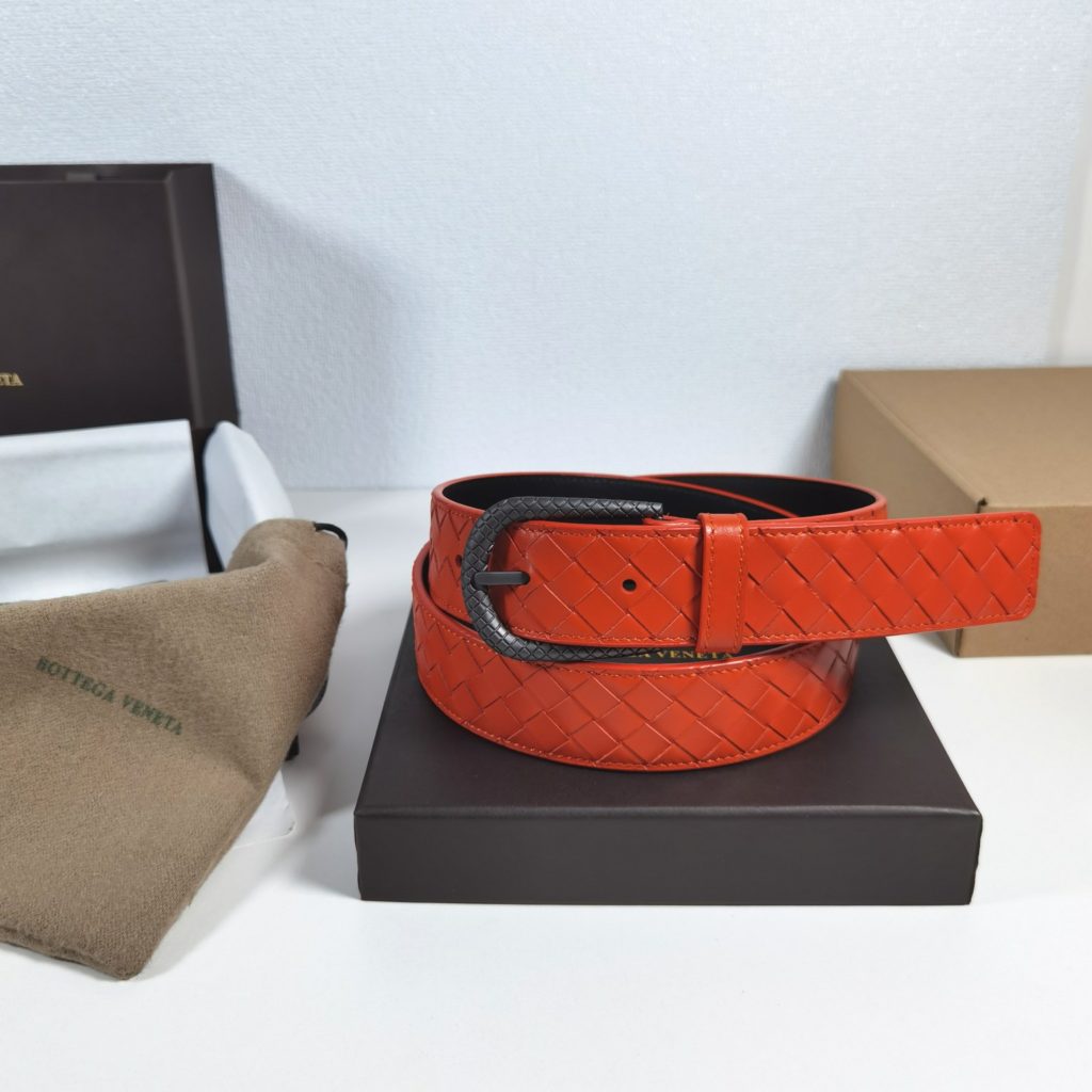 Bottega Veneta 35mm, orange Classic business casual premium belt Low-key luxury Exquisite handcrafted.