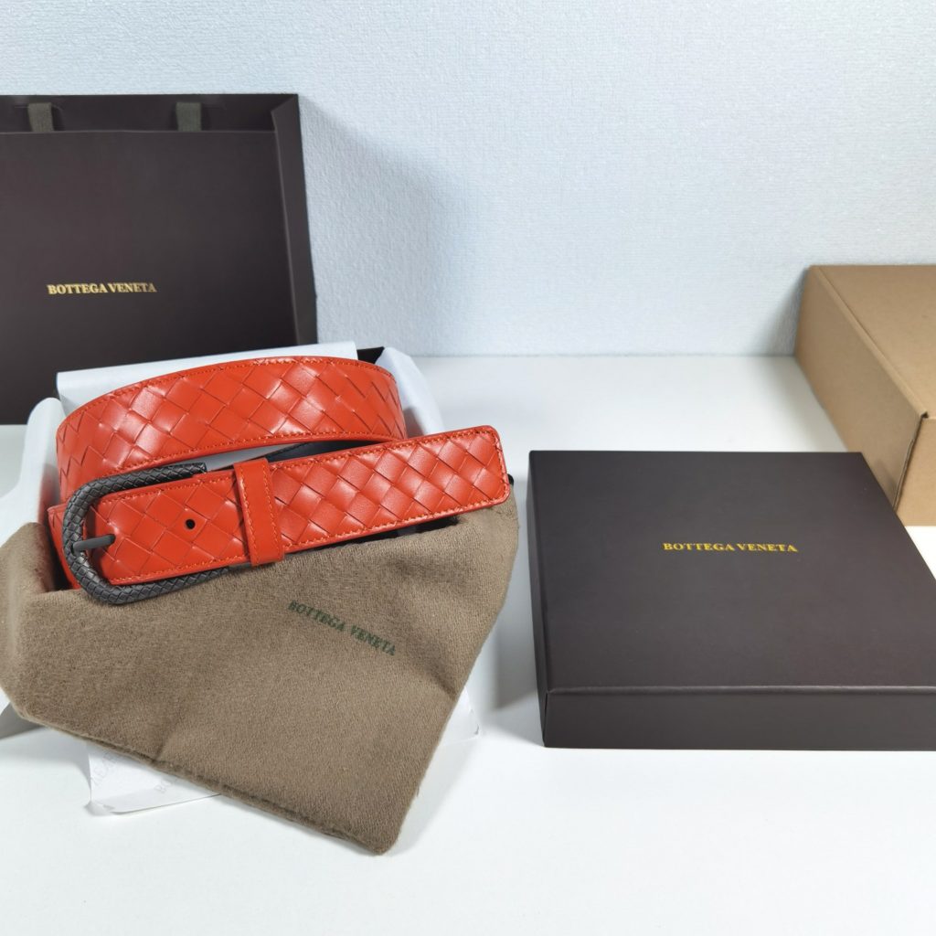 Bottega Veneta 35mm, orange Classic business casual premium belt Low-key luxury Exquisite handcrafted.