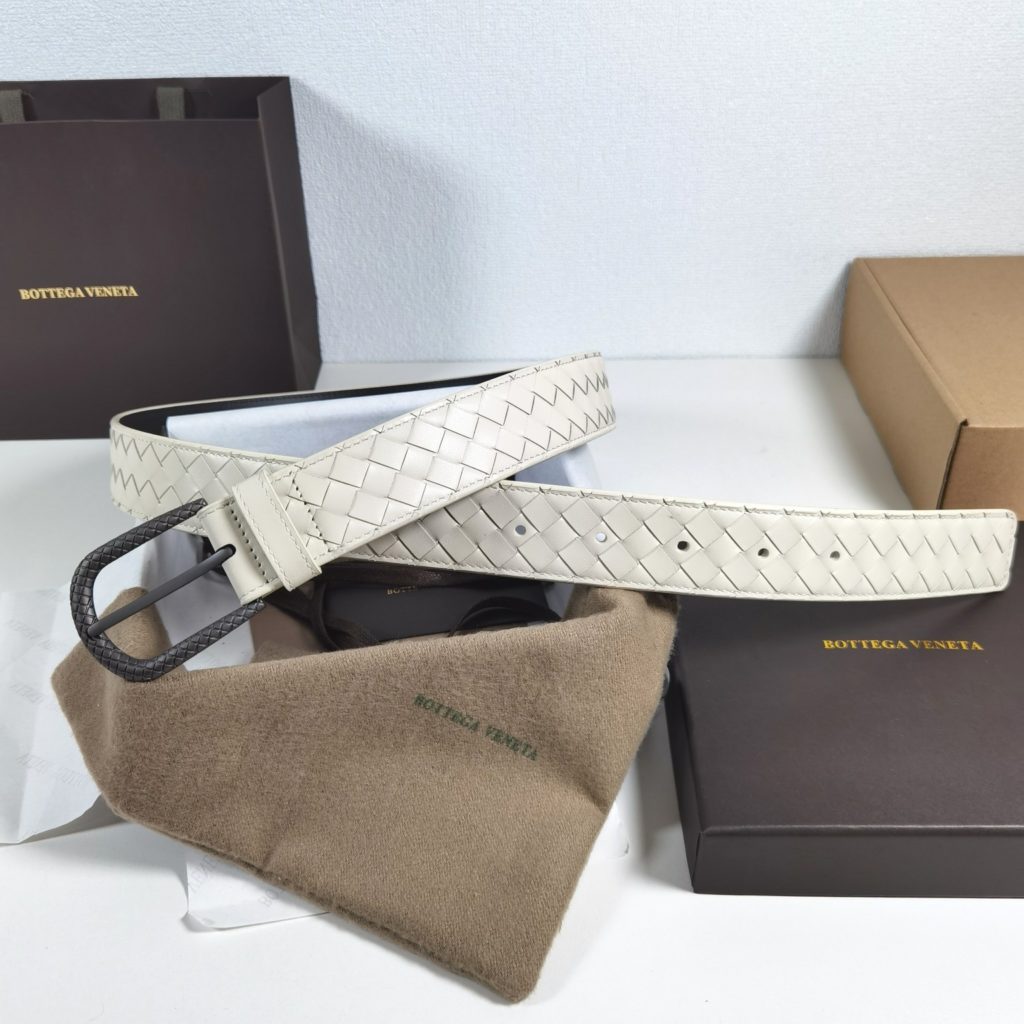 Bottega Veneta 35mm, beige Classic business casual premium belt Low-key luxury Exquisite handcrafted.