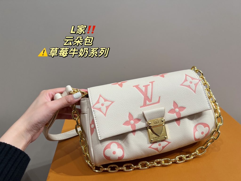 LV Cloud Bag<br>Strawberry Milk Collection<br>Super classic and fashionable<br>Unexpectedly versatile<br>Durable and sophisticated for everyday use<br>A must-have