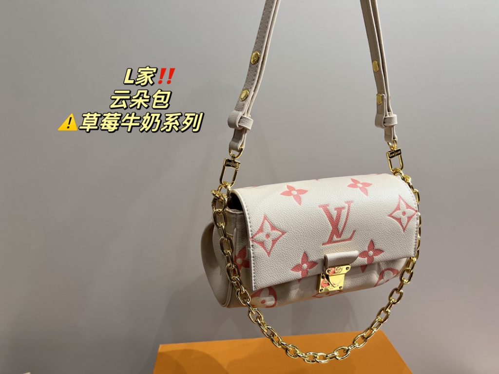 LV Cloud Bag<br>Strawberry Milk Collection<br>Super classic and fashionable<br>Unexpectedly versatile<br>Durable and sophisticated for everyday use<br>A must-have