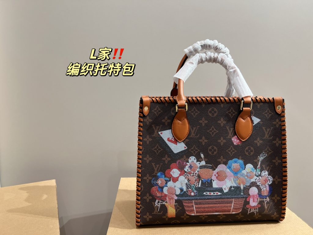 LV woven tote bag<br>Low-key and textured<br>Unique artistic atmosphere<br>High value collector must enter