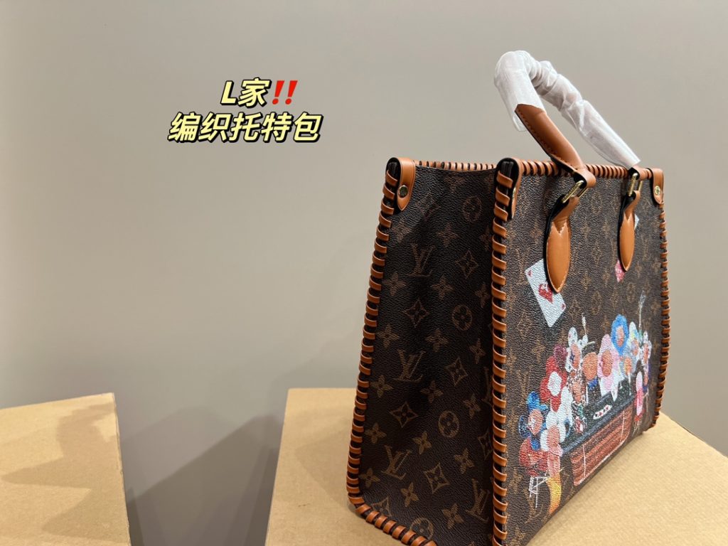 LV woven tote bag<br>Low-key and textured<br>Unique artistic atmosphere<br>High value collector must enter