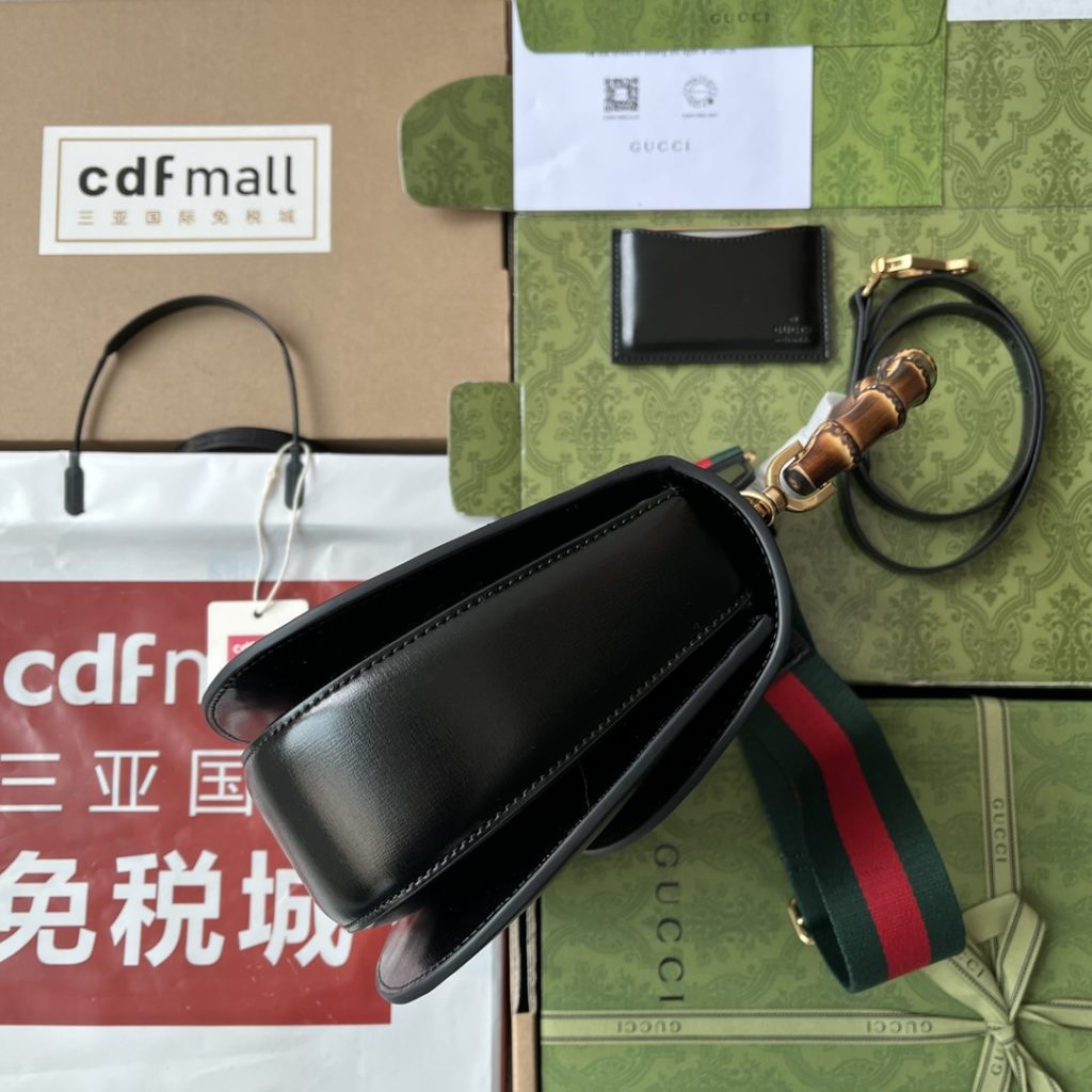 📣📣📣 [Original leather 🌈 (Cdfmall Sanya duty-free shop handbag] 🔥🔥 The original factory leather bamboo knot small handbag Gucci's 