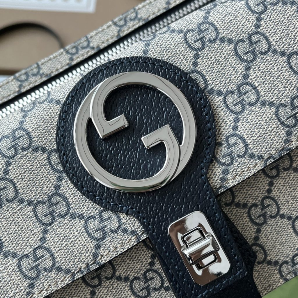 📣📣📣 [Original leather 🌈 (Cdfmall Sanya duty-free shop handbag] 🔥🔥 Gucci Blondie series waist bag, Gucci Blondie series, with its geometric shape, has a new interpretation of the double-G interlocking logo, which runs through the 