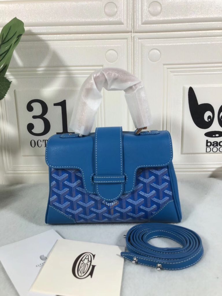 Top level original 🔝💘 Goyard 💘 Saigon bag, customized high-grade linen fabric with imported cowhide, delicate handle, light weight, wear-resistant handbag, with imported sewing, has a unique wrist design, which is exactly the same as the counter, 22 * 15 * 9