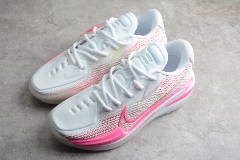 C06C Nike/NIKE Nike Basketball Shoe White Pink Nike AIR ZOOM G.T. CUT EP Basketball Shoe Everything in the Nike Air Zoom GT series is designed for performance service, and the court is its ultimate destination. 