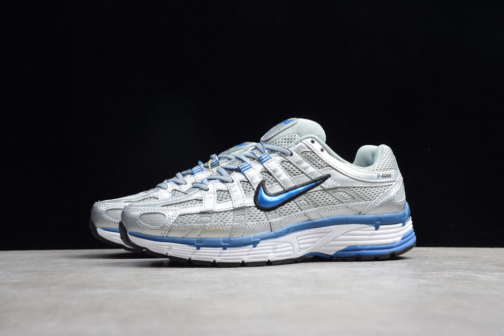 B00B 6000 Nike Daddy Shoes Silver Blue BV1021-001 35 36 36.5 37.5 38 38.5 39 40 40.5 41 42 42.5 43 44 44.5 45