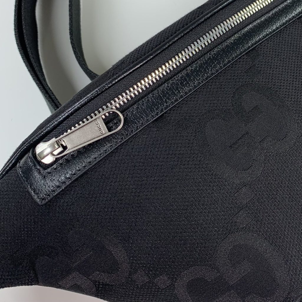 ❤️❤️ [Rose] [Rose] Super Double G Pattern New Waistpack, Black Super Double G Pattern with Black Leather, Cotton Lined Linen, Model No. 696031 Gram, Size 39X17X4 ～