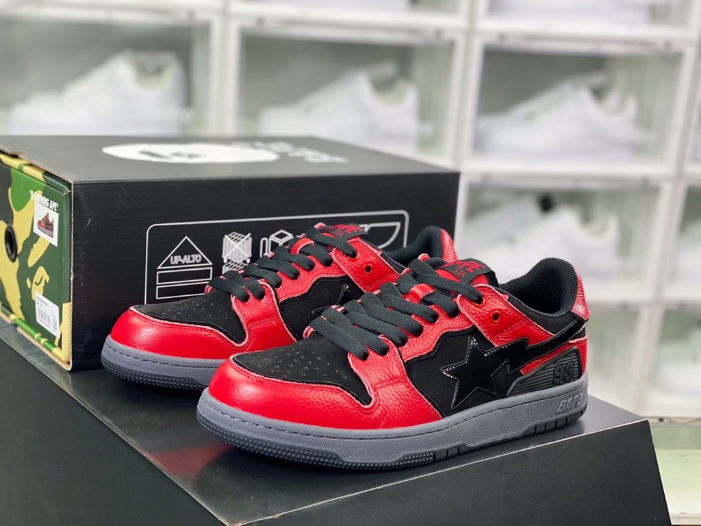 A Bathing Ape Comfort Ape BAPE Sk8 Sta Low SK8 Series Low Top Casual Sports Skateboard Shoes 