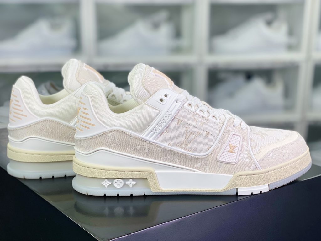 Virgil Abloh personally designed the cutting tool ❗ The all-new LV Louis Vuitton Trainer Sneaker Low Low cut retro casual sports culture versatile basketball board shoes 10