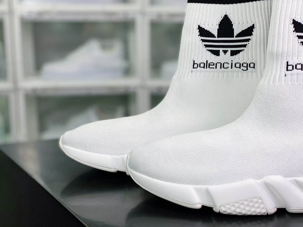 Balenciaga Speed Stretch-knit x Adidas Adidas Hollow Sole Knitted High Top Socks Cover Foot Versatile Jogging Shoes