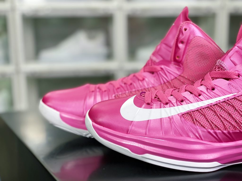 Lunar Hyperdunk HD2012 High Top Combat Basketball Shoe White Pink 10