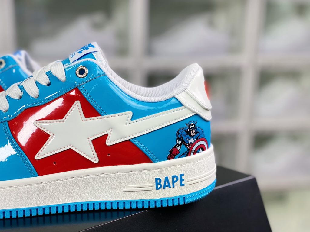 A Bathing Ape Comfort Ape BAPE Sta Low Sparkling Star Series Low Top Classic Retro Casual Sports Board Shoe 