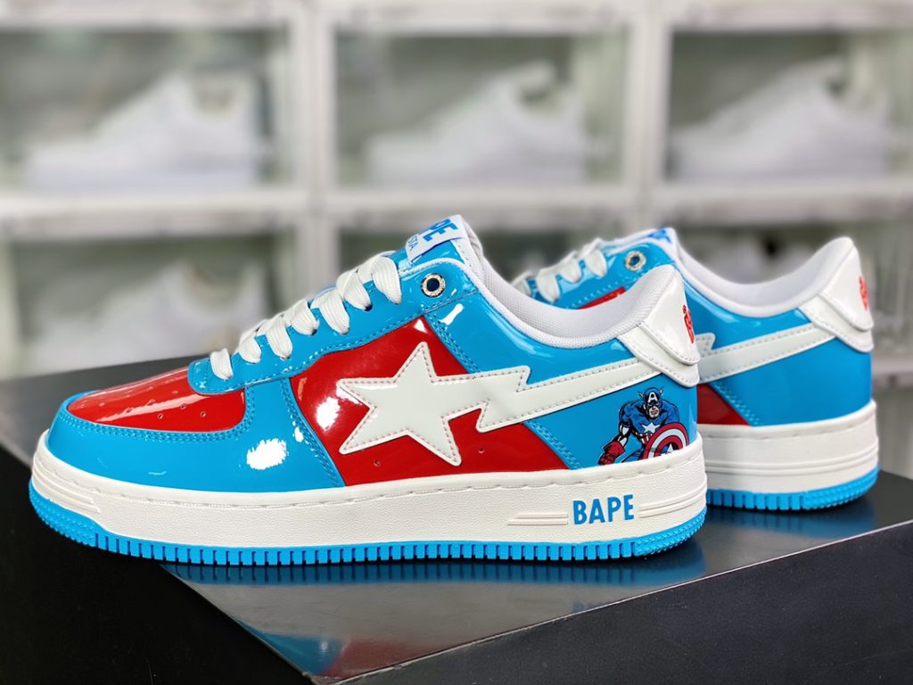 A Bathing Ape Comfort Ape BAPE Sta Low Sparkling Star Series Low Top Classic Retro Casual Sports Board Shoe 