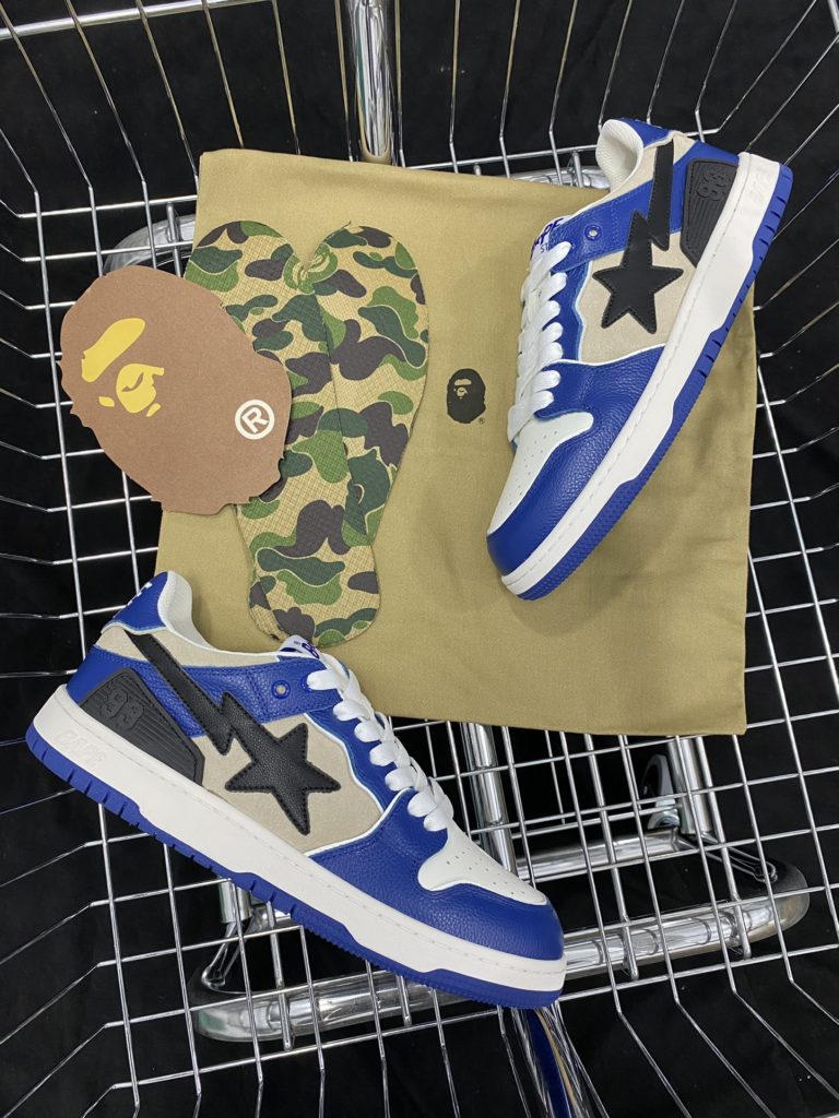 G-version Dongguan pure original Bape sta: white gray blue 11