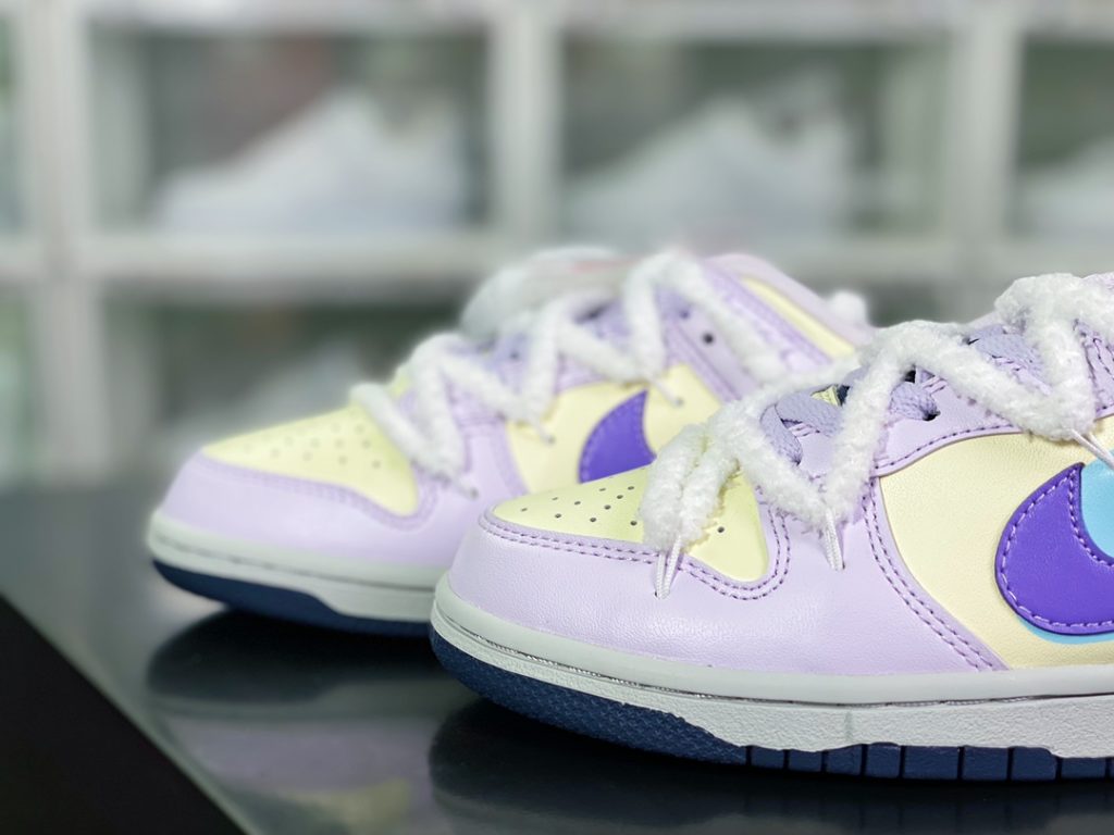 Dunk Low Rabbit Year Limited Star Delu Purple Customized Deconstructed Strap Casual Board Shoes 10