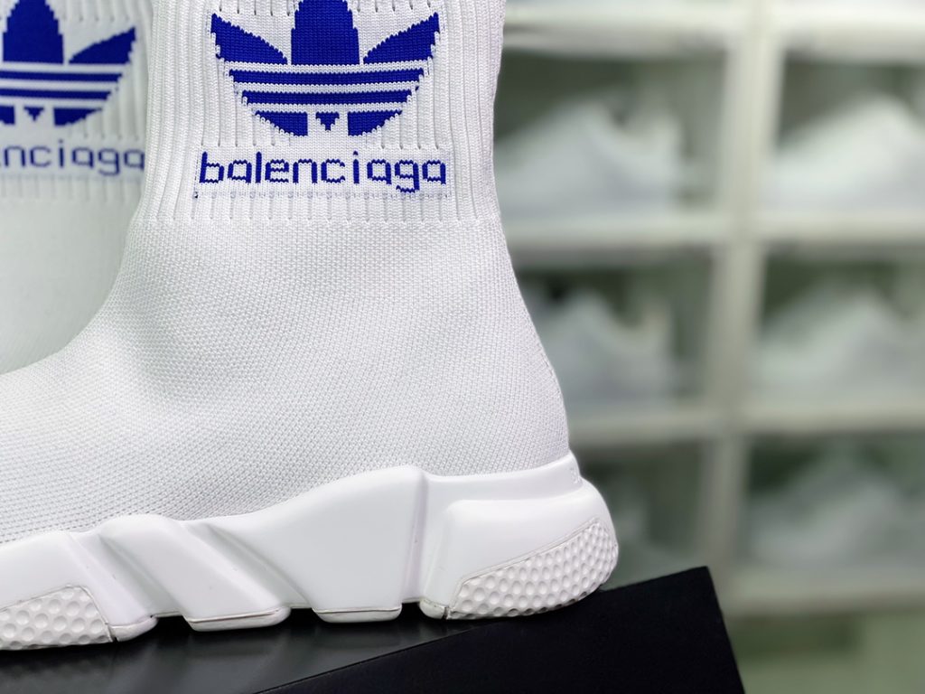 Balenciaga Speed Stretch-knit x Adidas Adidas Hollow Sole Knitted High Top Socks Cover Foot Versatile Jogging Shoe 