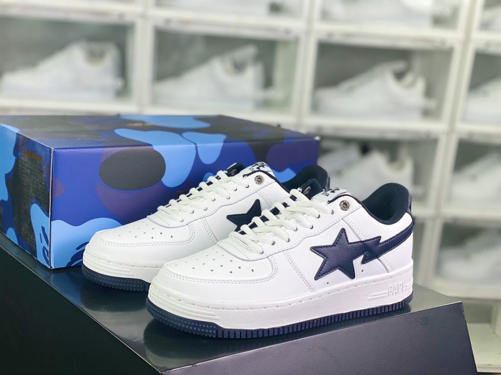 JJJJound x [Comfort Ape BAPE] Sta Low Sparkling Star Series Low cut Classic Retro Casual Sports Board Shoes 