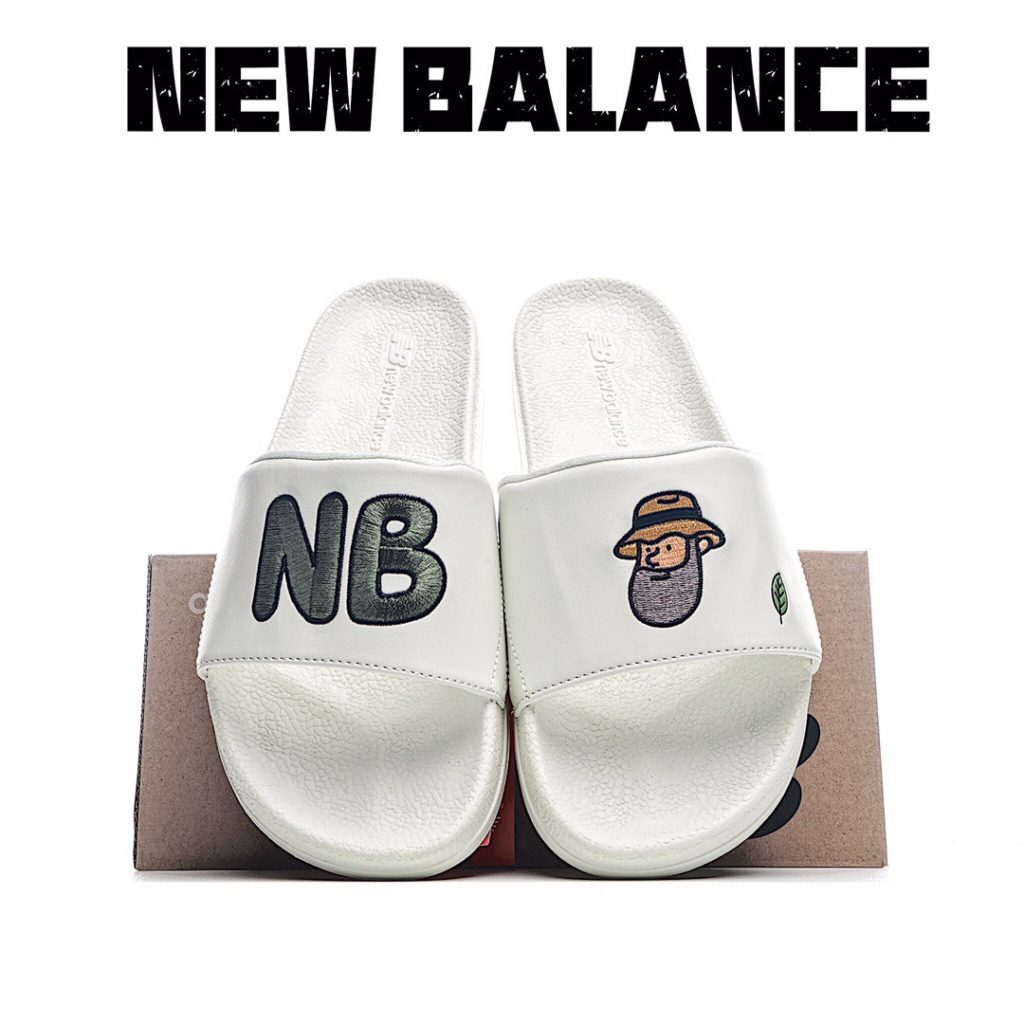 New Balance SD1101 summer item Japanese illustrator co named Noritake x New Balance NB slipper series embroidered men's and women's summer slippers beach slippers tasteless South Korea order 6