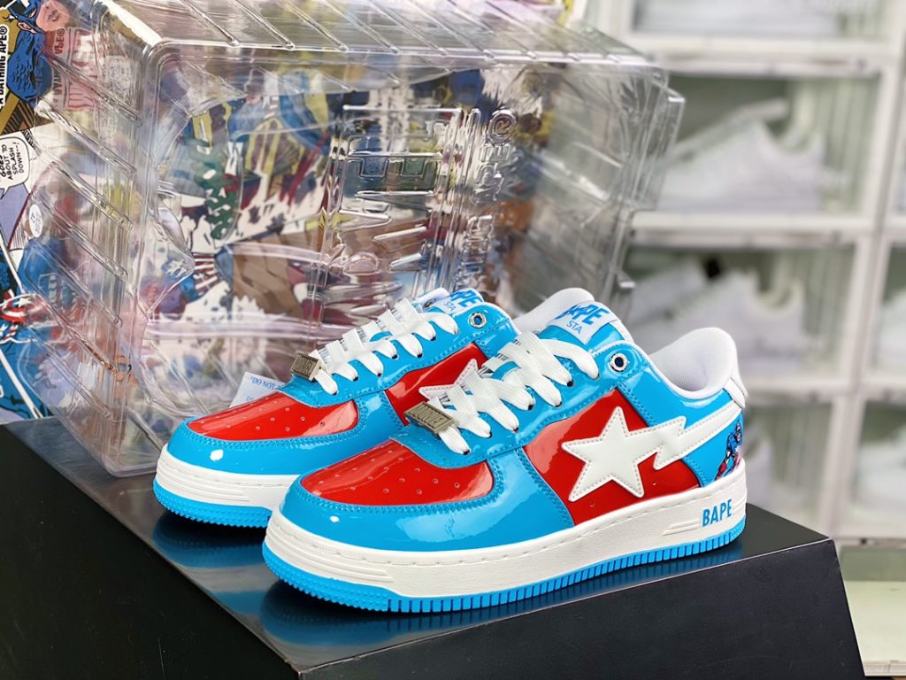 A Bathing Ape Comfort Ape BAPE Sta Low Sparkling Star Series Low Top Classic Retro Casual Sports Board Shoe 