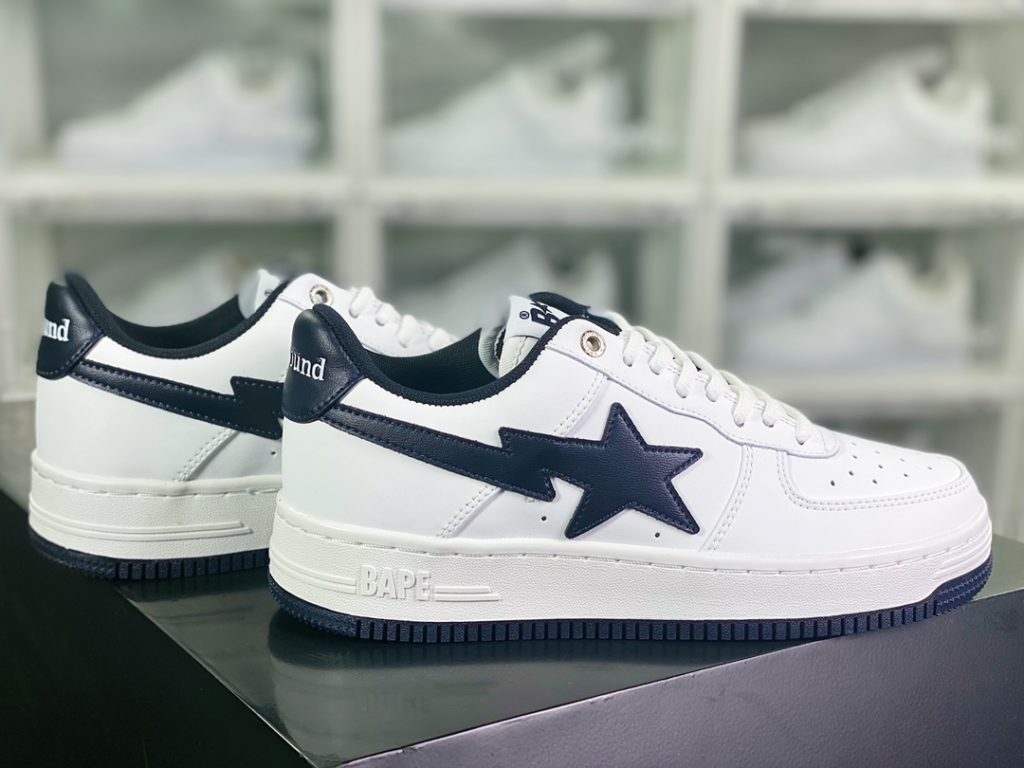 JJJJound x [Comfort Ape BAPE] Sta Low Sparkling Star Series Low cut Classic Retro Casual Sports Board Shoes 